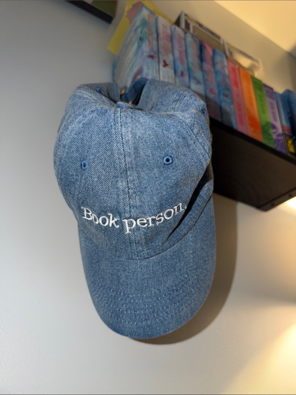 Book Person Denim Baseball Cap - Unbranded